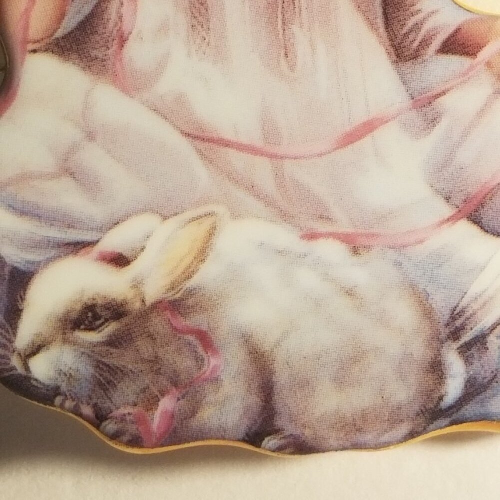 Heaven's Little Angels Porcelain Ornaments Loving kindness Donna Brooks Bradford - Picture 3 of 12